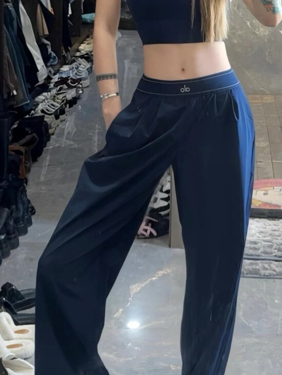 ALO Yoga Pants - 🌊NWT Alo Yoga Suit Up Trouser Navy Blue🦋Regular 30"Inseam